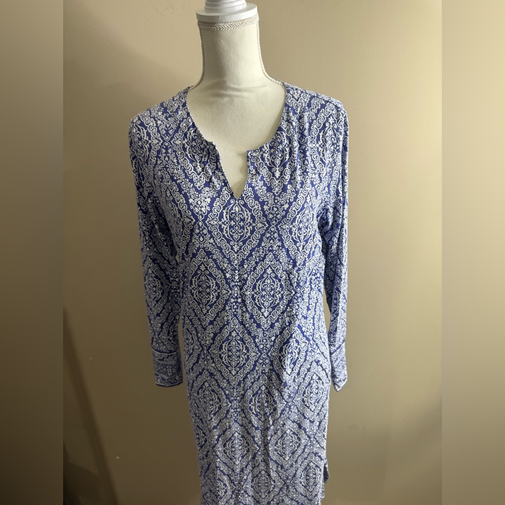 Coolibar long sleeve ocean side dress size medium